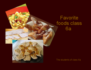 Favorite foods class 6a