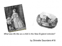 What was life like as a child in the New England colonies?
