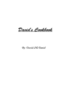 David's Book of Recipeis