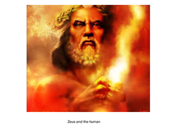 Zeus and the human man