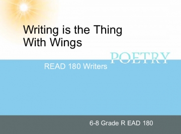 Writing is the Thing With Wings