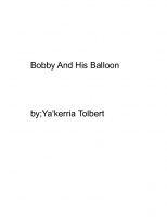 Bobby And His Ballon