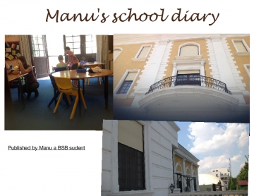 Manu's Summer school Diary and 1 home page