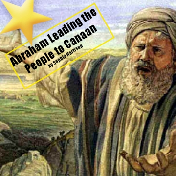 Abraham leading the people to canaan