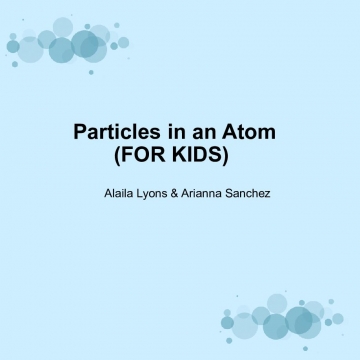 Particles in an Atom (FOR KIDS)