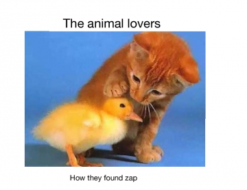 Animal lovers how they found zap
