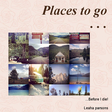 Places to go!