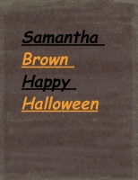 Shamantha Brown Happy Halloween