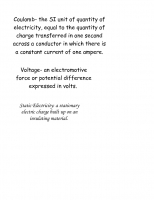 Electricity and Magnetism Vocabulary Guide