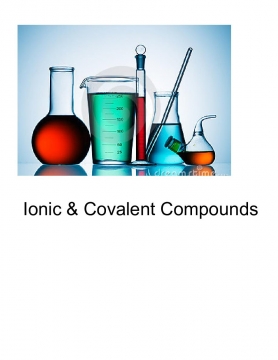 Ionic & Covalent Bonds