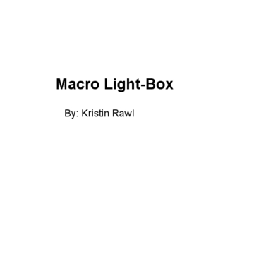 Macro Light-Box