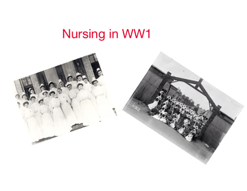 Nursing in WW1