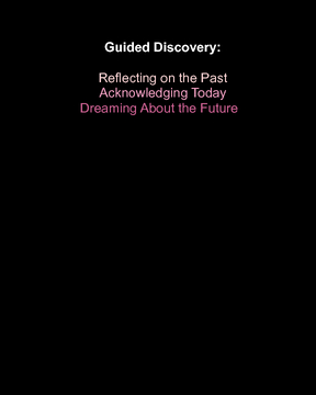 Guided Discovery: Acknowledging Today