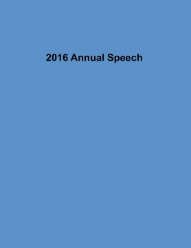 时间的朋友2016 Annual Speech