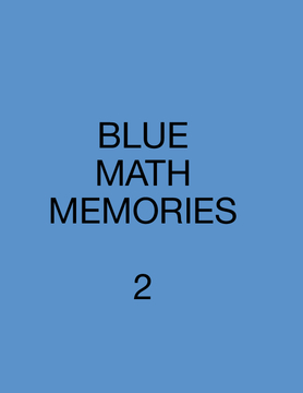 BLUE MATH MEMORIES
