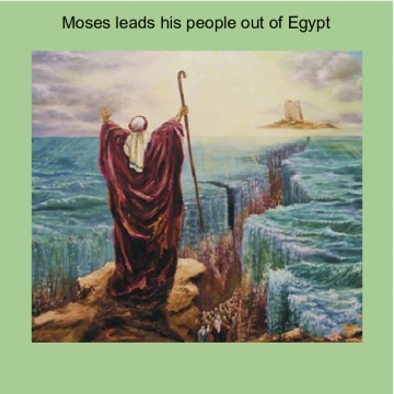 moses leads his people out of egypt