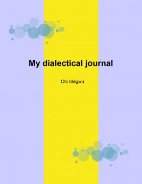 My dialectical journal
