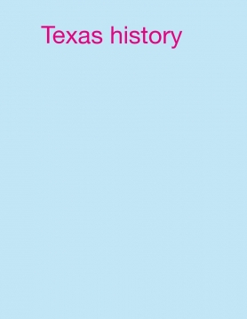 Texas history a school project