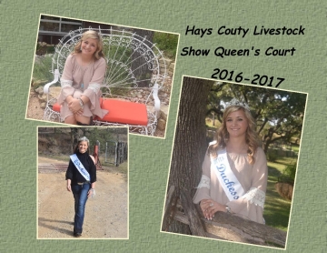 Hays County Livestock Show Queens Court 2016-2017