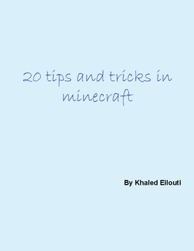20tricks and tips in minecraft