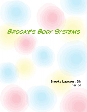 Brooke's body systems