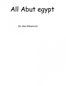 All About Egypt