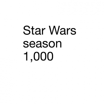 Star Wars season 1,000