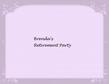 Brenda's Retirement Tea Party