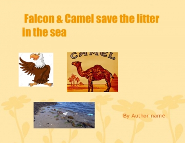 Hawky & Camel save litter in the sea