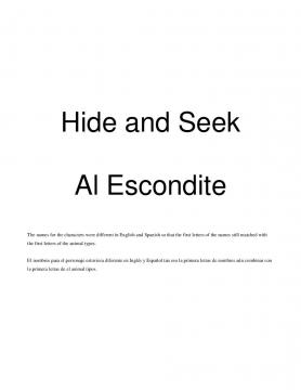 Hide and Seek (Al Escondite)