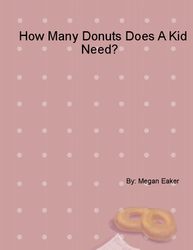 How Many Donuts Does A Kid Need?