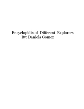 Encyclopidia Of Different Explorers
