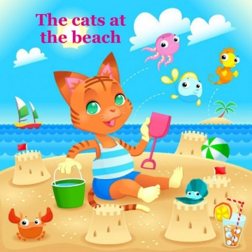 The cats at the beach