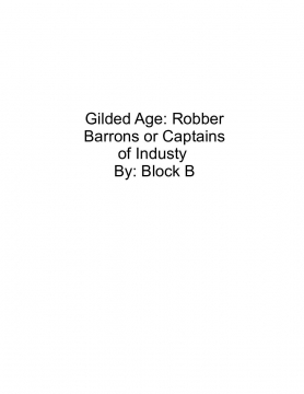 Gilded Age Block B