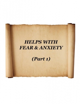 HELPS WITH FEAR & ANXIETY