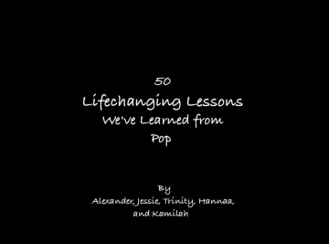50 Lifechanging Lessons We've Learned From Pop