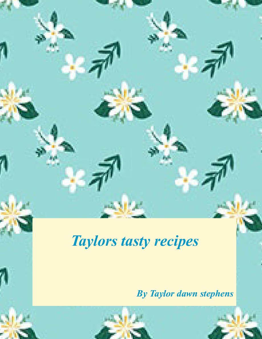 Taylors tasty recipes | Book 735231