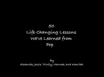 50 Life-Changing Lessons We've Learned From Pop