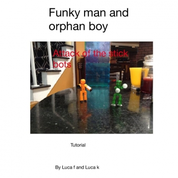 Funky man and orphan boy