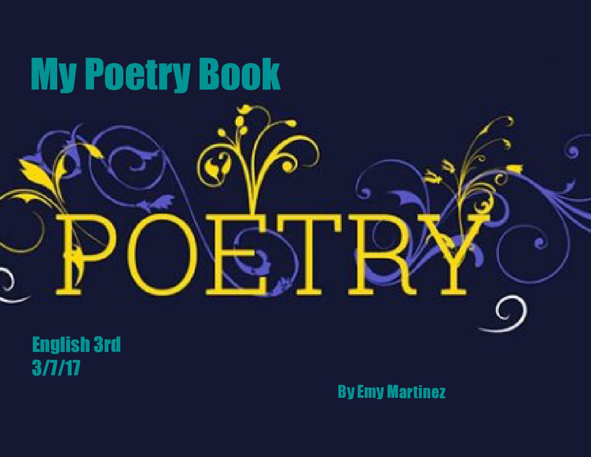 My Poetry Book - English 3rd | Book 691817