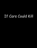 If Cars Could Kill