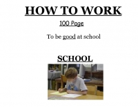 How to work