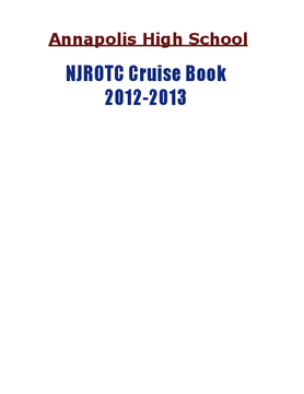 NJROTC Cruise Book