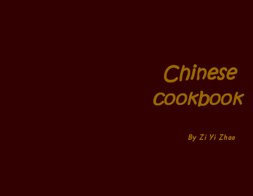Chinese cookbook