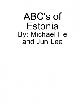 ABC's of Estonia Culture