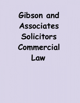 Gibson and Associates Solicitors Commercial Law