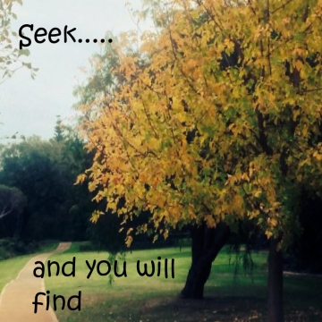 Seek... and you will find.
