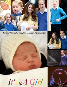 Princess Charlotte Elizabeth Diana Of Cambridge.