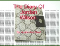 The Diary Of Jordan Wilson.