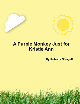 A purple monkey just for Kristie Ann